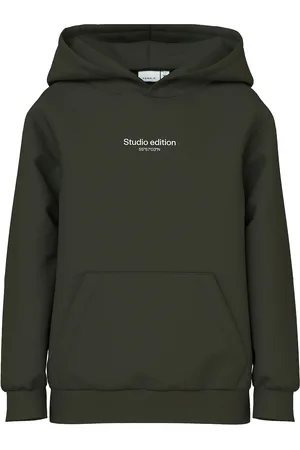 NAME IT Nkmbrody Ls Nreg Sweat Wh Bru Noos Khaki