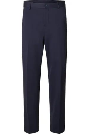 SELECTED Slhslimtape-Delon String Jersey Flex Trs Navy