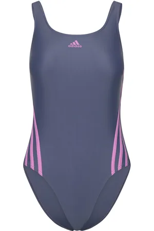 adidas Adidas 3 Stripes Swimsuit Blue