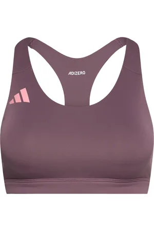 adidas Adizero Essentials Run Medium Support Bra Purple