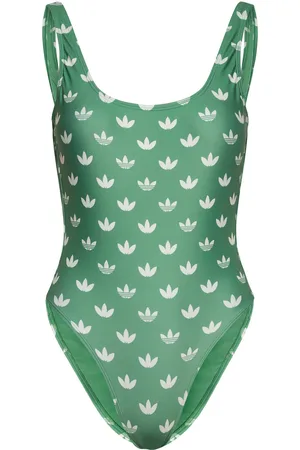 adidas Monogram Swimsuit Green