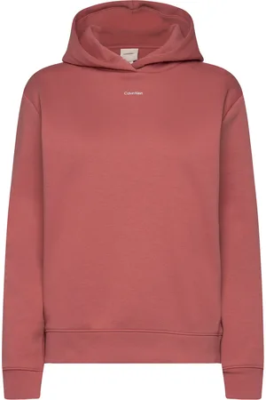 Calvin Klein Nano Logo Reg Fleece Hoodie Red