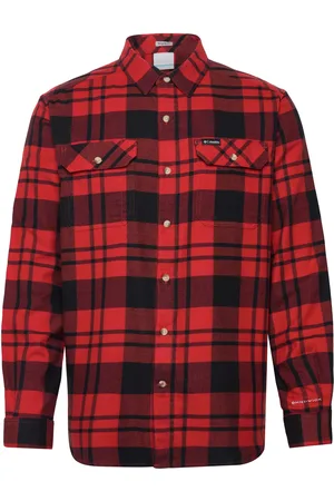 Columbia Flare Gun Stretch Flannel Red