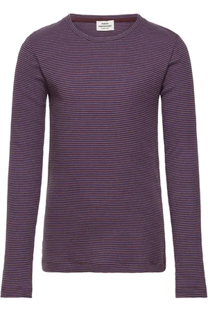 Mads Norgaard 2X2 Cotton Stripe Talino Top Purple
