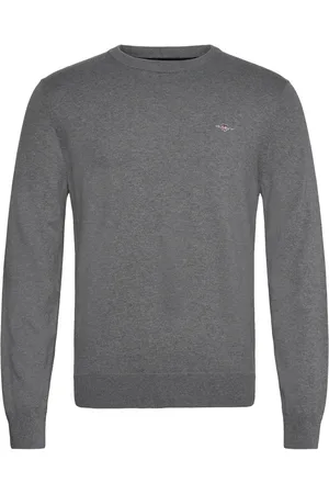 GANT Cotton C-Neck Grey