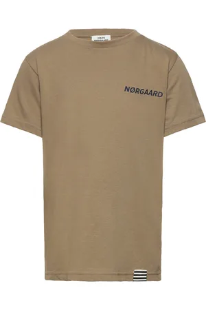 Mads Norgaard Printed Tee Thorlino Tee Brown