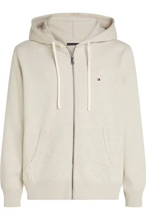 Tommy Hilfiger Essential Fleece Zip Through Cream
