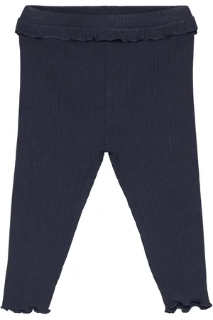 MANGO Cotton Ribbed Leggings