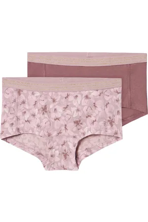 NAME IT Nkfhipster 2P Mauve Flower Noos Pink