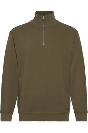 Lindbergh Half Zip Sweat Khaki