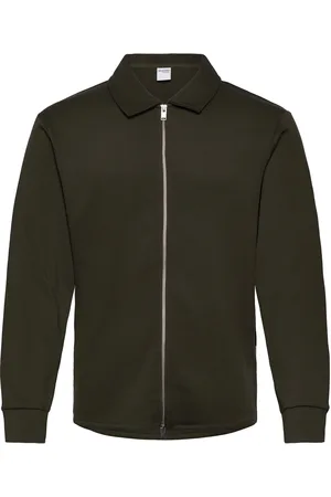 SELECTED Slhemanuel Soft Full Zip Sweat Noos Green