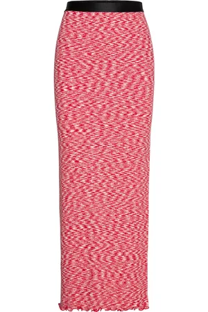 Mads Norgaard 2X2 Cotton Space Maxine Skirt Red