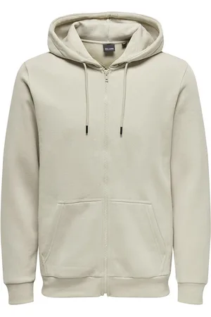 Only & Sons Onsceres Zip Thr. Hoodie Sweat Noos Cream