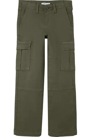 NAME IT Nkmryan St Twi Cargo Pant 5720-Ot Noos Green