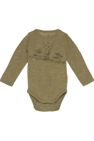 CeLaVi Body Ls - Solid W.print Khaki