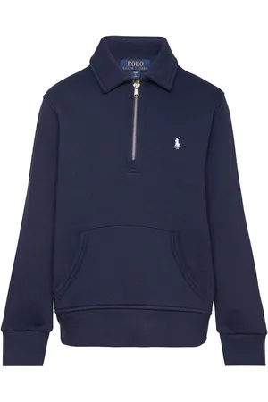 Ralph Lauren Fleece Quarter-Zip Pullover Navy
