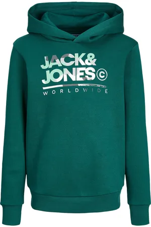 JACK & JONES Jjluke Sweat Hood Jnr Green Jack & J S