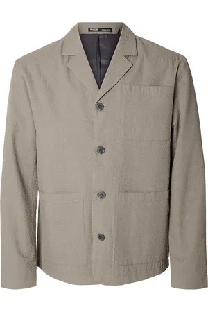SELECTED Slh-Smith Seersucker Hybrid Blz Beige
