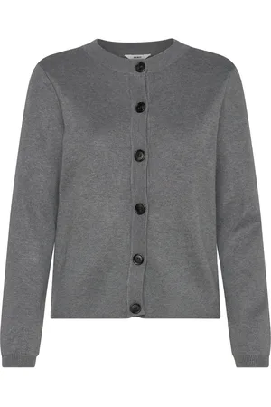 Object Objester Sli L/S Knit Cardigan Noos Grey