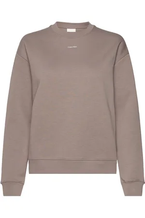 Calvin Klein Nano Logo Crew Neck Sweatshirt Beige