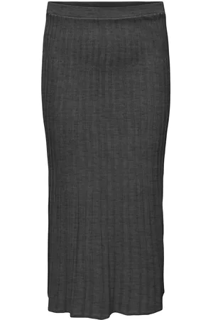ONLY Cartess Midi Skirt Knt Grey