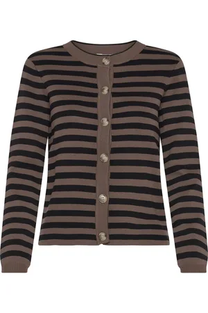 Object Objester Sli L/S Knit Cardigan Noos Brown