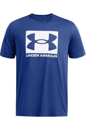 Under Armour Ua Abc Camo Boxed Logo Ss Blue