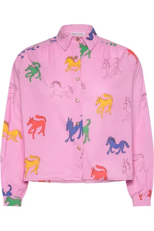 Bobo Choses Wonder Horse Print Gathered Shirt