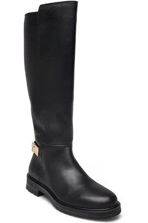 Tommy Hilfiger Th Logo Leather Long Boot