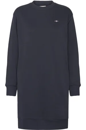 GANT Shield C-Neck Sweat Dress Navy