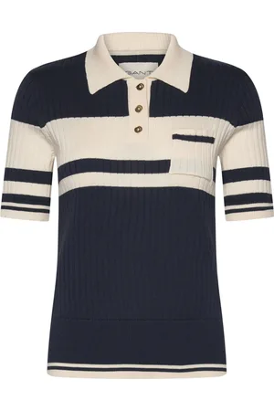 GANT Color Blocked Polo Knit Navy