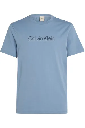 Calvin Klein Raised Line Logo T-Shirt Blue