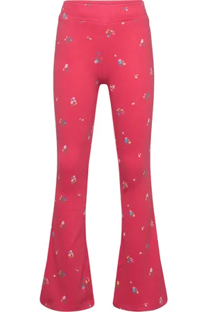 The New Tnliv Flared Rib Pants Red