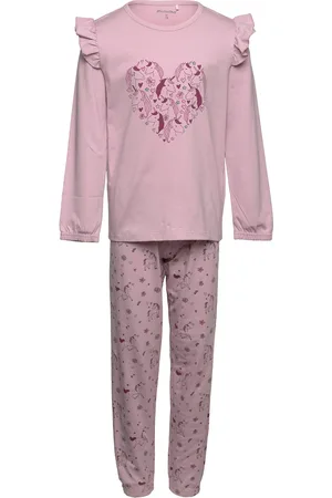 Minymo Pyjamas Ls Set Aop Purple