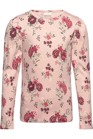 Minymo T-Shirt Ls Aop Rib Pink