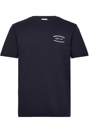 GANT Small Graphic Pique Ss Tshirt Navy