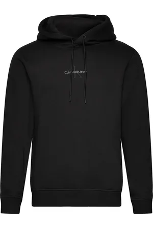Calvin Klein Monologo Hoodie Black