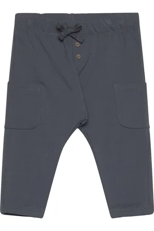Lindex Trousers Joggers Cargo Blue