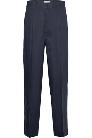 GANT Linen Suit Pants Blue
