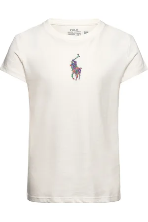 Ralph Lauren Floral Big Pony Cotton Jersey Tee White
