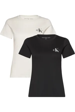 Calvin Klein 2-Pack Monologo Slim Tee Black