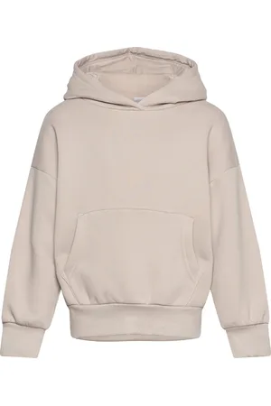 Lindex Sweatshirt Hood Solid Basic Beige
