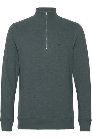 Denham Mens Pullover Lg. Sleeve Crew-Neck Grey