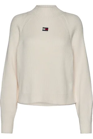 Tommy Hilfiger Tjw Badge Mockneck Sweater Cream