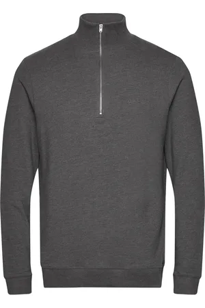 Denham Mens Pullover Lg. Sleeve Crew-Neck Grey
