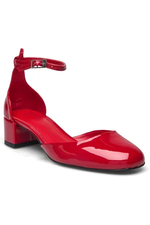 MANGO Patent Leather-Effect Heeled Shoes