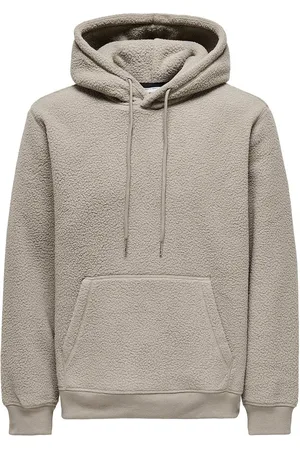 Only & Sons Onsemilio Reg Teddy Hoodie Sweat Vd Beige