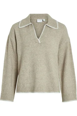 VILA Viyazmin Detail Knit/Ka Beige