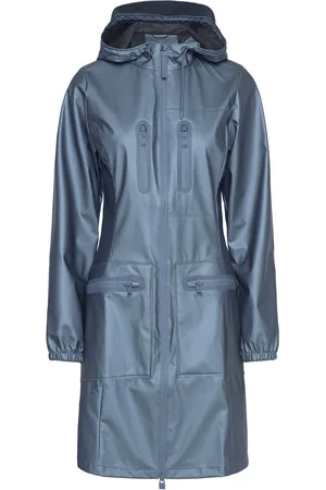 Rains Cargo Curve Jacket Navy