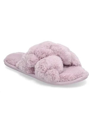Hunkemöller Willow Braided Fake Fur Slipper Pink